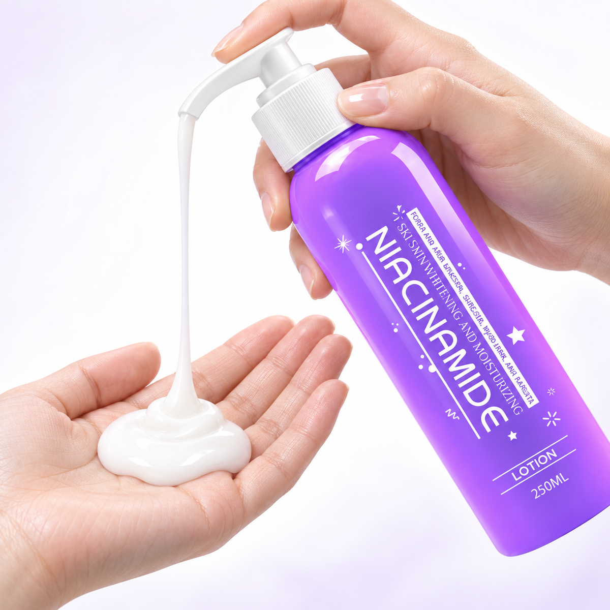 250ml Purple Niacinamide Body Lotion for Nourishing Moisture Care