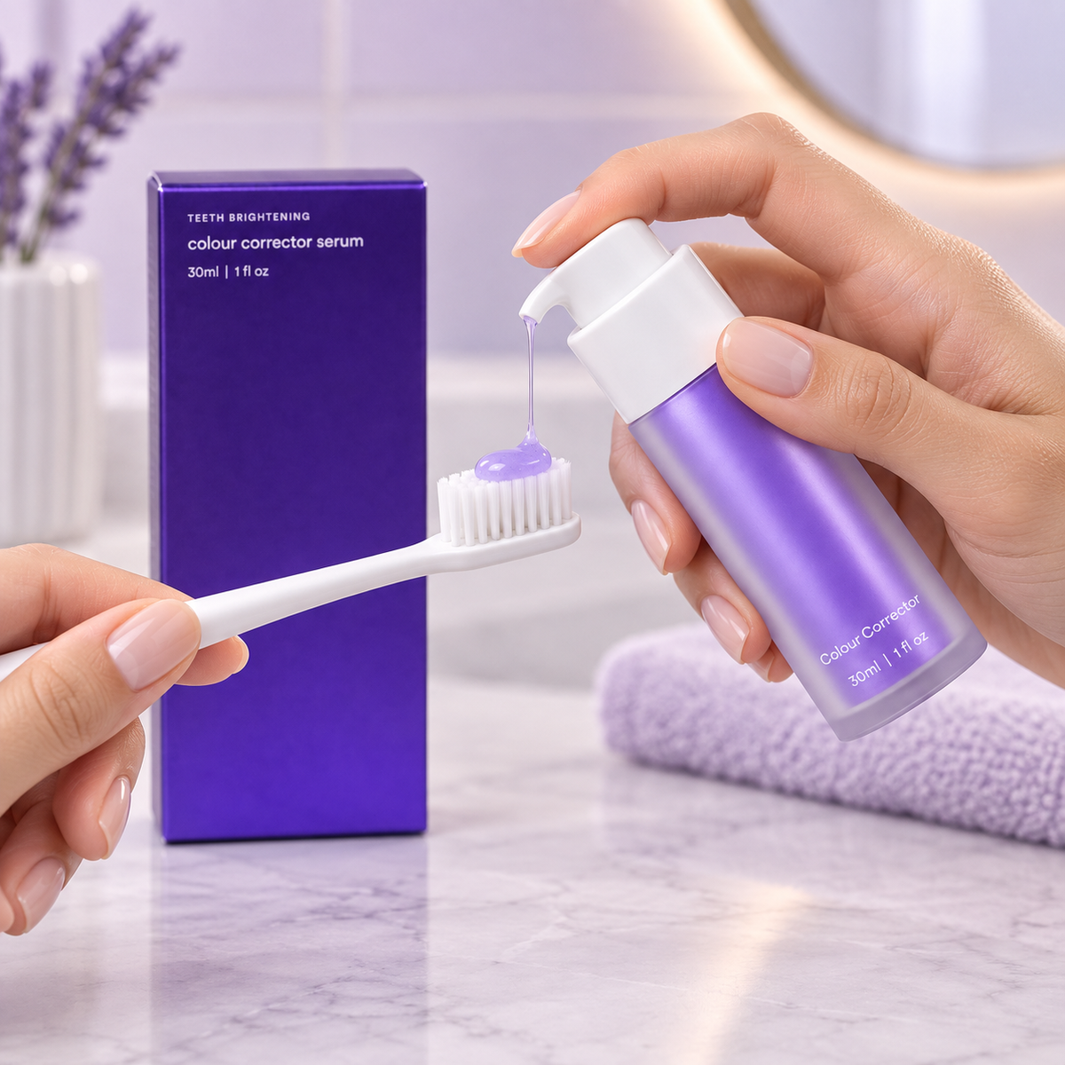 30ml Purple Oral Cleaning Toothpaste for Daily Care