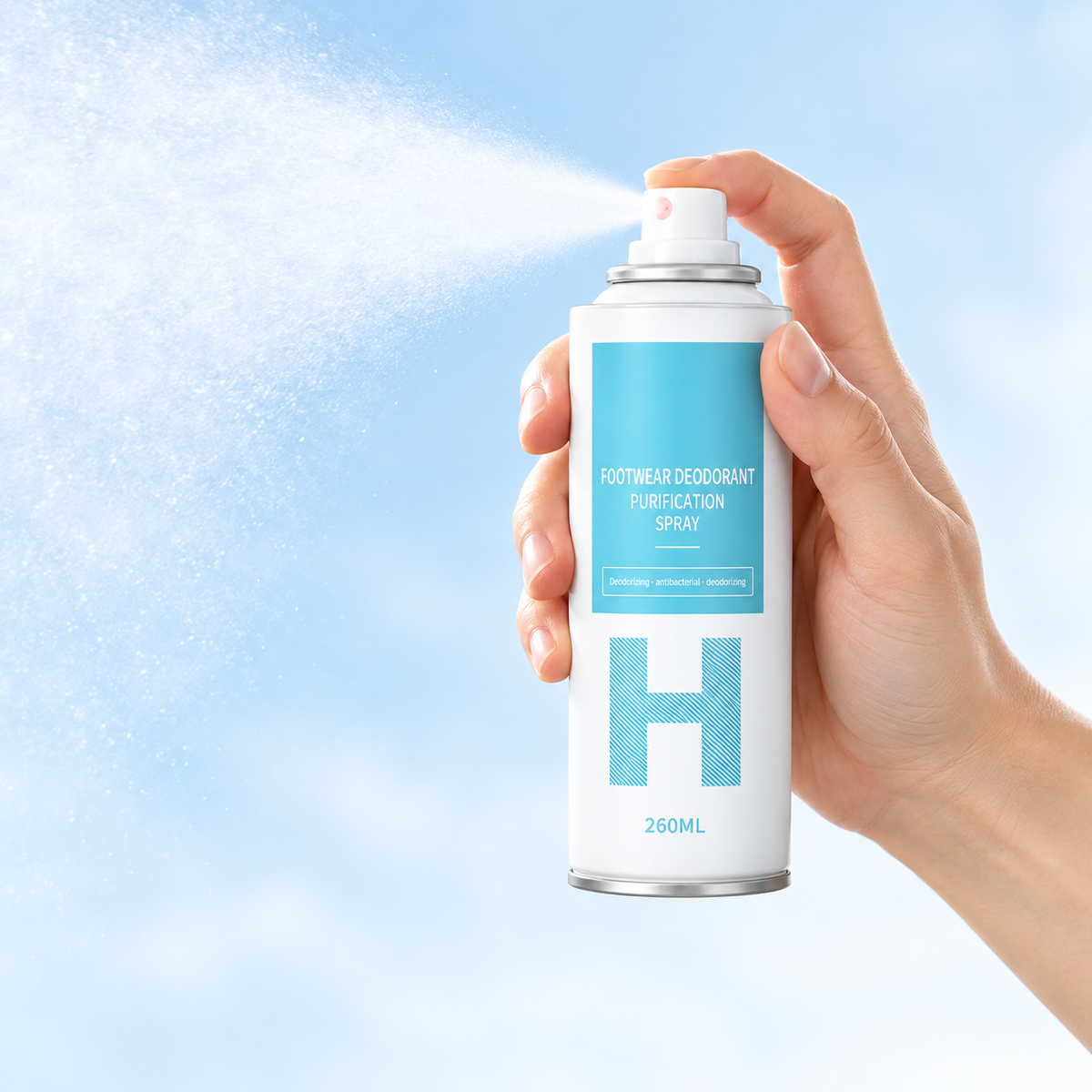 260ml Shoe and Sock Deodorizing Spray with Cologne Scent