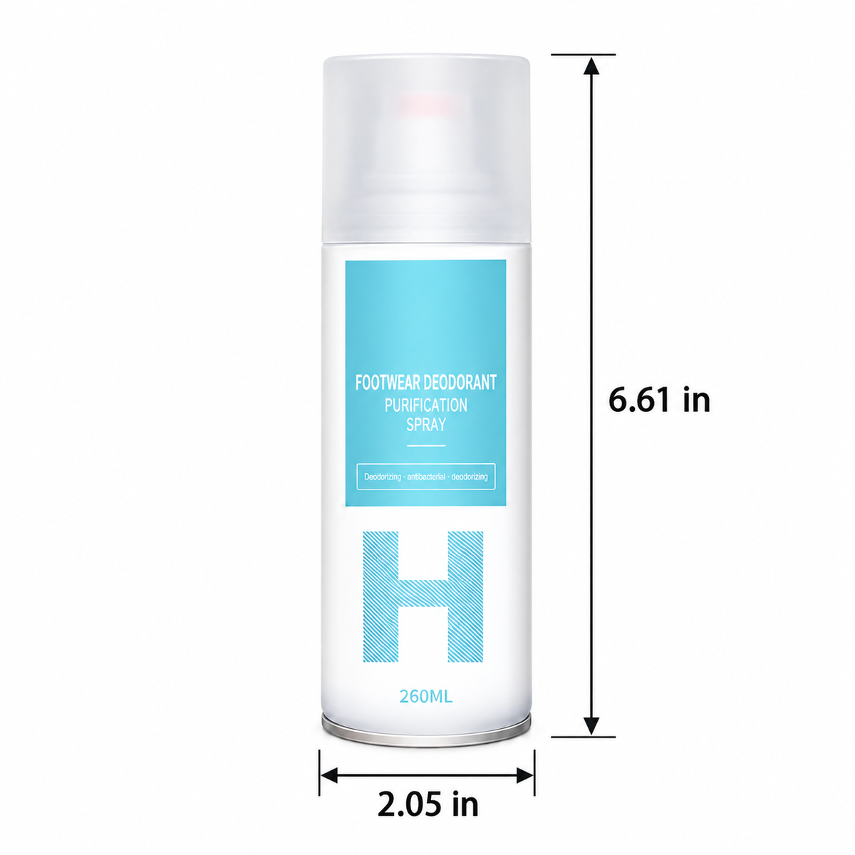 260ml Shoe and Sock Deodorizing Spray with Cologne Scent